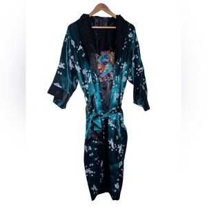 Silk Robe with Dragon Embroidery